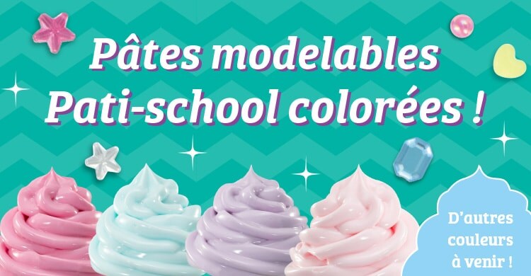 Pâtes modelables Pati-school colorées !