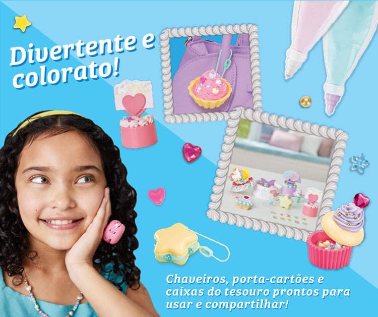 Divertido e Colorido! Chaveiros, porta-cartões e caixas do tesouro prontos para usar e compartilhar!